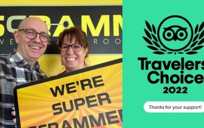 SCRAMM Live Escape Rooms is a 2022 Tripadvisor Travelers Choice Award Winner!